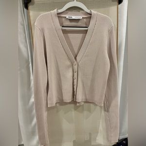 Zara Ribbed Cardigan